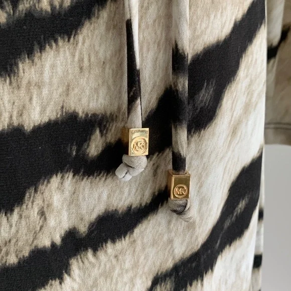 Michael Kors zebra print wrap dress size P/M - Picture 5 of 6